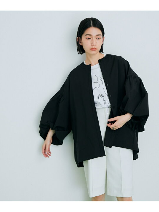 楽天市場】【サステナブル】バルーンスリーブシャツカーディガン ADAM  