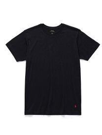 POLO Crewneck T-Shirt ADAM ET ROPE' HOMME アダムエロペ トップス カットソー・Tシャツ ブラック ホワイト[Rakuten Fashion]