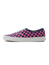 【VANS】AUTHENTIC SNK CHECKER M TO R アダムエロペ シューズ・靴 スニーカー ピンク ホワイト【送料無料】[Rakuten Fashion]
