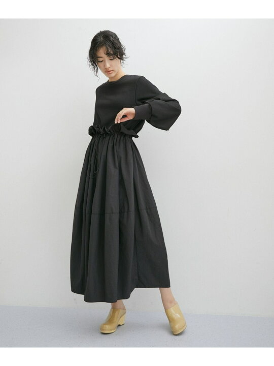 楽天市場】ドロストドッキング裏毛ワンピース ADAM ET ROPE