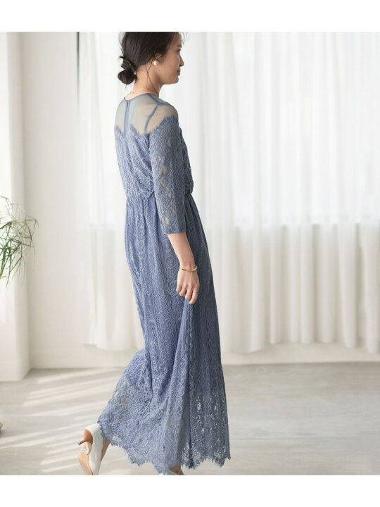 楽天市場】【SALE／30%OFF】チュールパネルレースドレス ADAM ET ROPE  