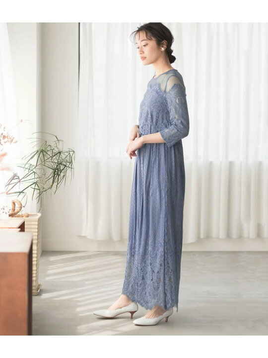 楽天市場】【SALE／30%OFF】チュールパネルレースドレス ADAM ET ROPE  