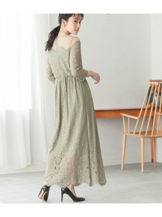 楽天市場】【SALE／30%OFF】チュールパネルレースドレス ADAM ET ROPE  