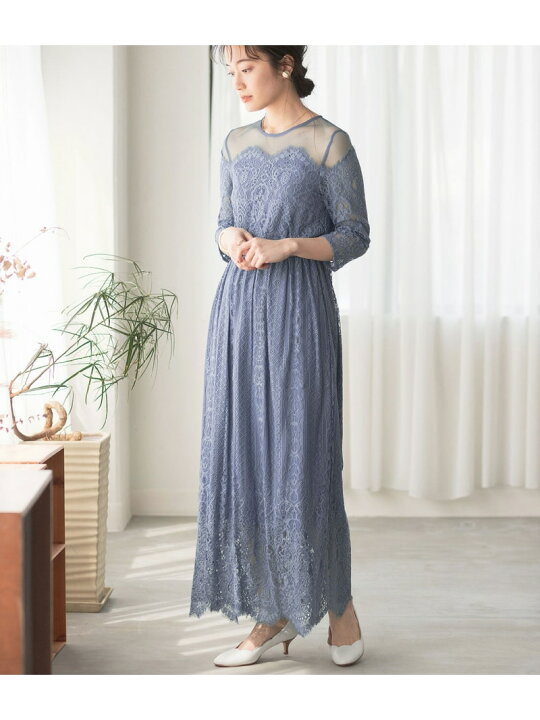 楽天市場】【SALE／30%OFF】チュールパネルレースドレス ADAM ET ROPE  
