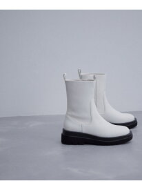 【SALE／40%OFF】＜追加＞トラックソールストレッチブーツ ADAM ET ROPE' FEMME アダムエロペ シューズ・靴 ブーツ ブラック ホワイト【RBA_E】【送料無料】[Rakuten Fashion]