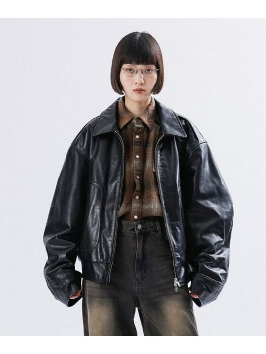 楽天市場】LEATHER BLOUSON M TO R アダムエロペ ジャケット・アウター 