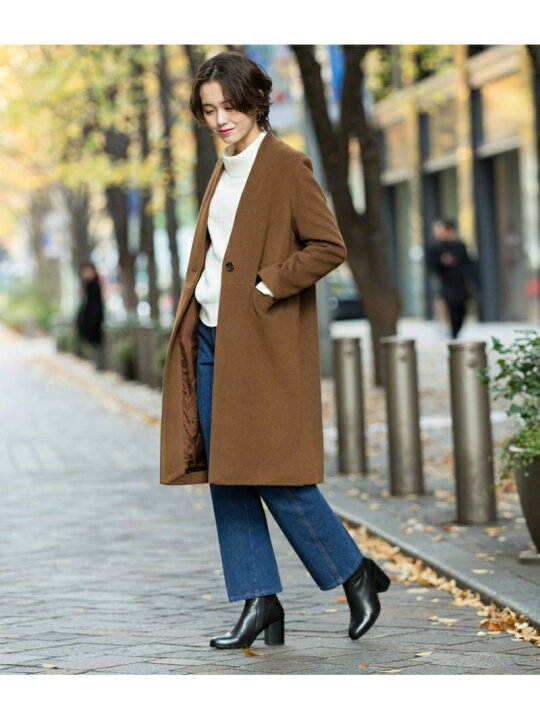 楽天市場】【SALE／50%OFF】ノーカラーチェスターコート ADAM ET ROPE 