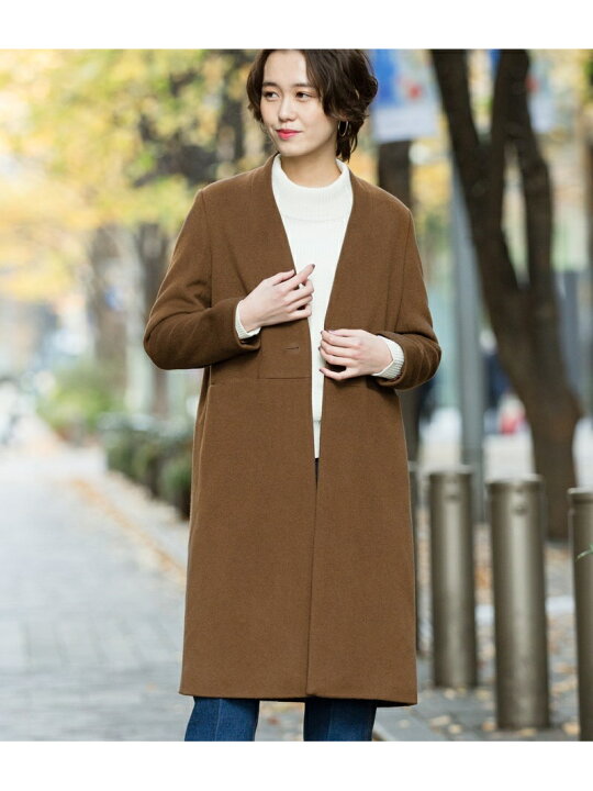 楽天市場】【SALE／50%OFF】ノーカラーチェスターコート ADAM ET ROPE 