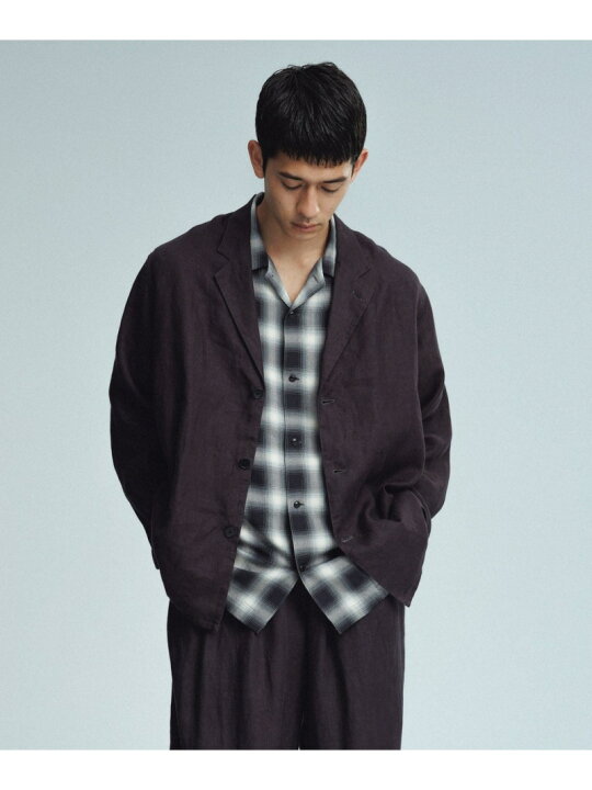 楽天市場】ボックスシルエット リネン シャツ ジャケット 