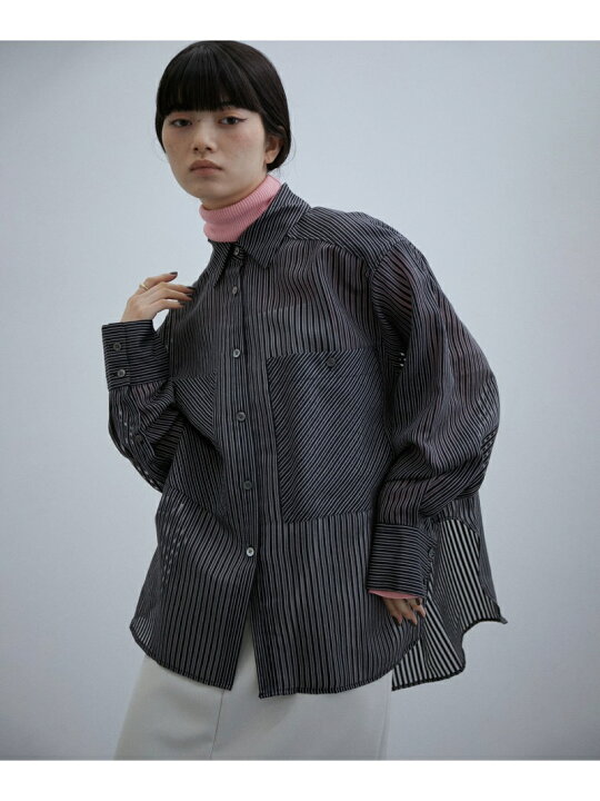 楽天市場】【SALE／50%OFF】MIXストライプオーバーシャツ ADAM ET ROPE 