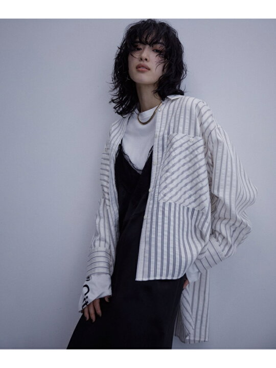 楽天市場】【SALE／50%OFF】MIXストライプオーバーシャツ ADAM ET ROPE 