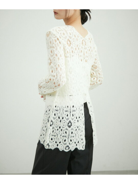 楽天市場】【SALE／30%OFF】【洗える】ウールレースシアーニット ADAM  