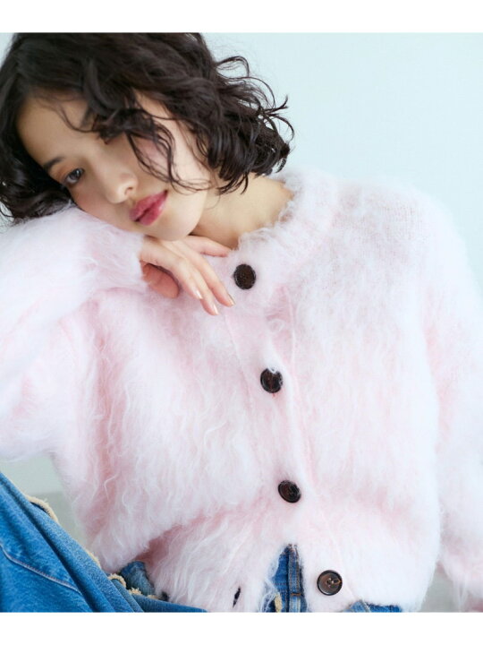 楽天市場】【SALE／50%OFF】フラッフィーカラーカーディガン ADAM ET 