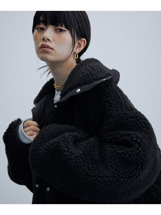 楽天市場】リバーシブルボアブルゾン ADAM ET ROPE 