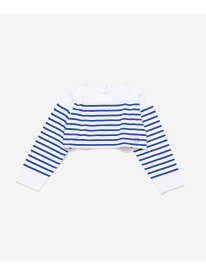 WOMEN【ORCIVAL for BIOTOP】basque shirt cropped BIOTOP アダムエロペ トップス カットソー・Tシャツ ホワイト【送料無料】[Rakuten Fashion]