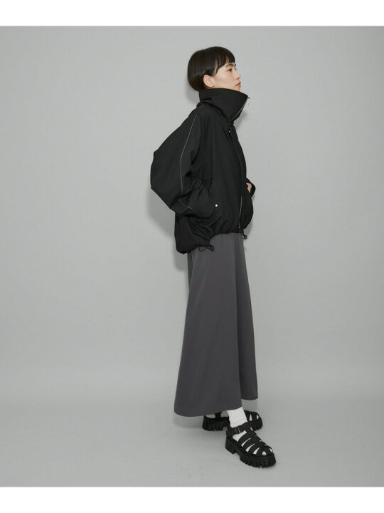 楽天市場】【WEB限定】2WAYシルエットミドル丈スタンドカラーブルゾン 