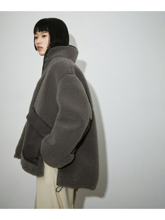 楽天市場】【SALE／40%OFF】＜リバーシブル＞ボアZIPブルゾン ADAM ET 