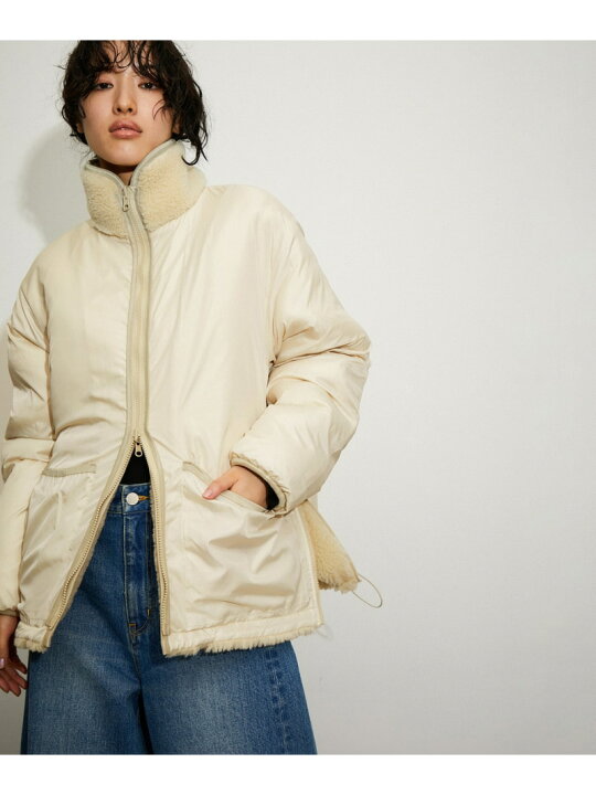 楽天市場】【SALE／40%OFF】＜リバーシブル＞ボアZIPブルゾン ADAM ET 