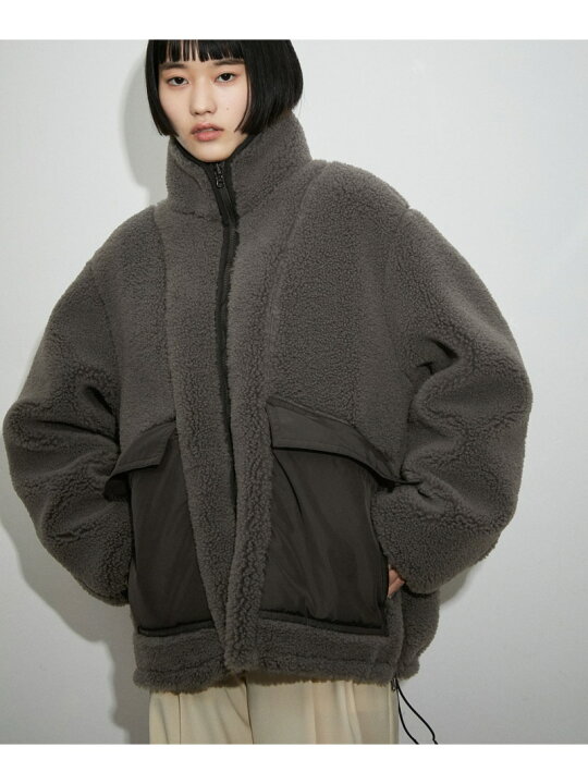 楽天市場】【SALE／40%OFF】＜リバーシブル＞ボアZIPブルゾン ADAM ET 