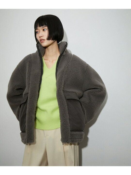 楽天市場】【SALE／40%OFF】＜リバーシブル＞ボアZIPブルゾン ADAM ET 