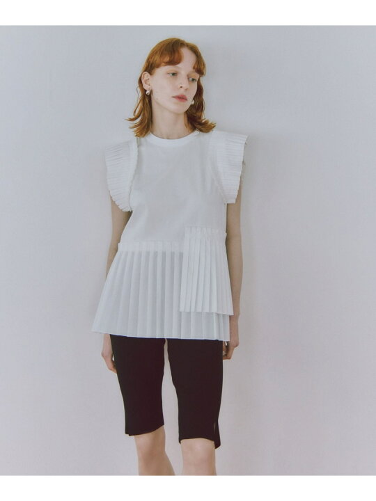 楽天市場】【SALE／60%OFF】【サステナブル】プリーツコンビプル 