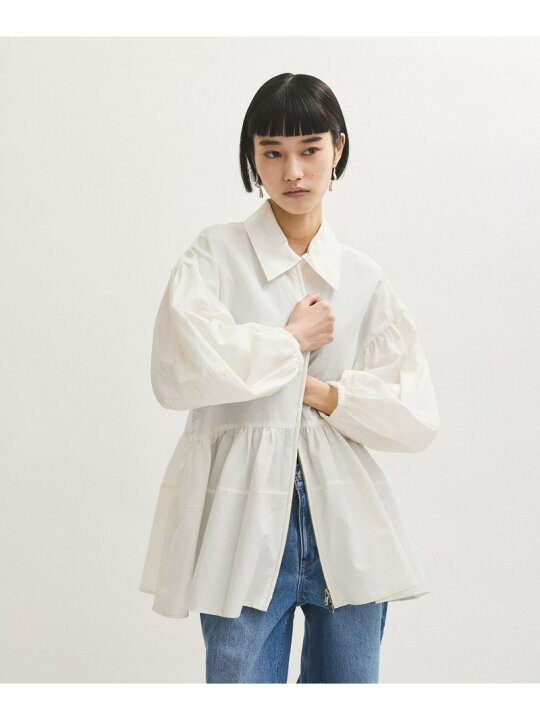 楽天市場】【SALE／60%OFF】【サステナブル】ペプラムブラウス ADAM ET 