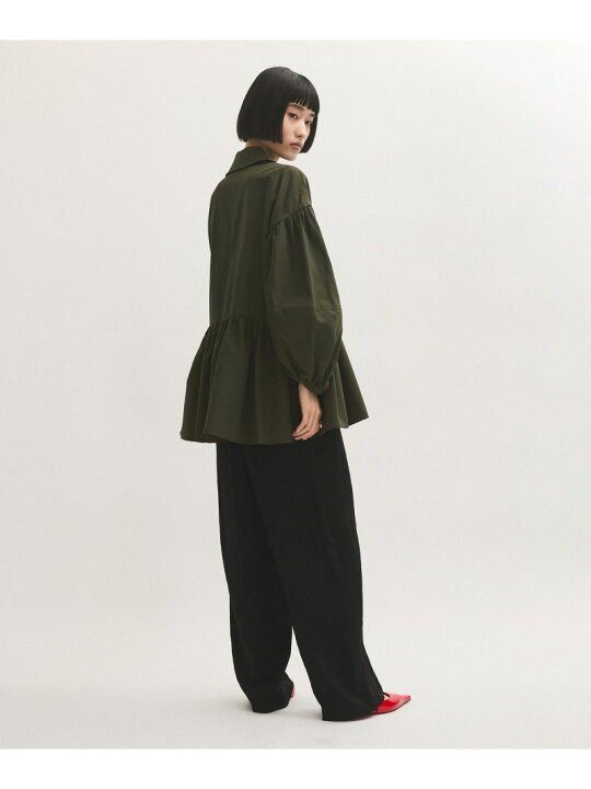 楽天市場】【SALE／60%OFF】【サステナブル】ペプラムブラウス ADAM ET 