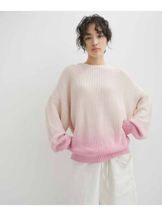 楽天市場】【SALE／50%OFF】【WEB限定】Dip Dye グラデーション 畦編み 