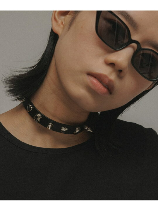 楽天市場】【MOMENTEL JEWELRY】SKULL HEARTSTUD CHOKER M TO R 