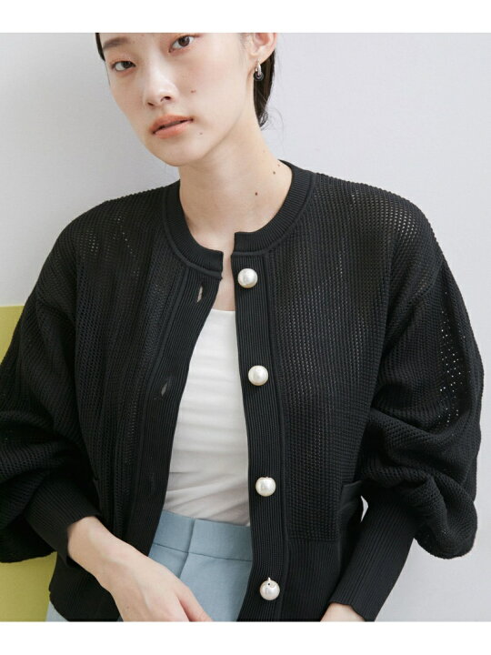 楽天市場】【SALE／20%OFF】【WEB限定】メッシュパールカーディガン 