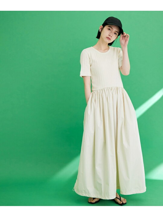 楽天市場 Sale 70 Off リブコンビバルーンワンピース Adam Et Rope Femme アダムエロペ ワンピース ワンピースその他 ブラック ホワイト ブルー Rba E 送料無料 Rakuten Fashion Adam Et Rope