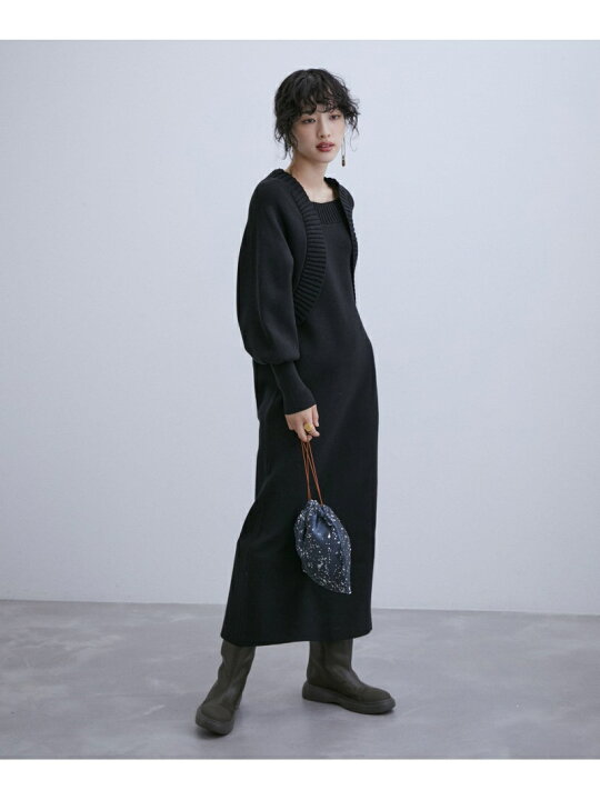 楽天市場】フェイクレイヤードニットワンピース ADAM ET ROPE 