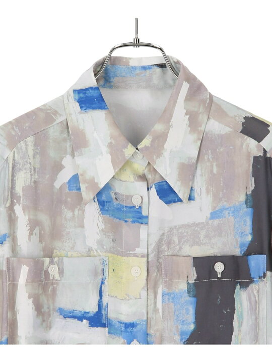 楽天市場】【SALE／40%OFF】ビッグポケットプリントシャツ ADAM ET 