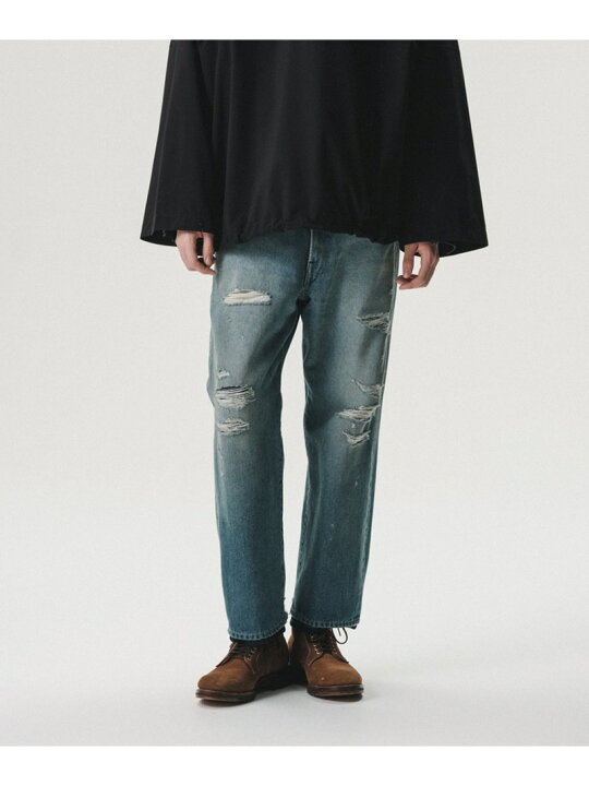 楽天市場】【SALE／60%OFF】レイヤード ダメージ デニム パンツ 