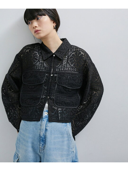 楽天市場】レースクロップドシャツ ADAM ET ROPE
