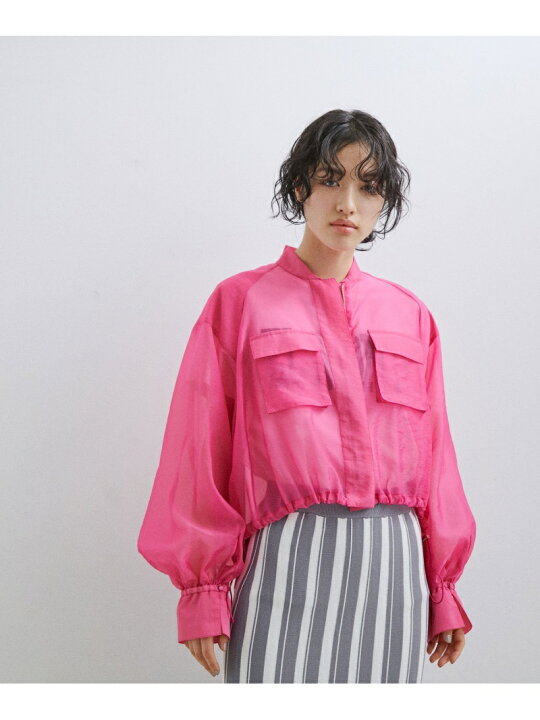 楽天市場】【SALE／40%OFF】クロップドシアーブルゾン ADAM ET ROPE 