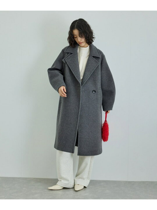 楽天市場】ウールボンディングロングコート ADAM ET ROPE 