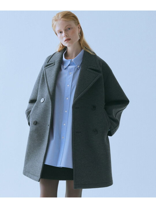 楽天市場】【SALE／40%OFF】ウールジャージボンディングPコート ADAM 