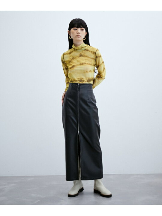 楽天市場】【SALE／60%OFF】フェイクレザー2WAYジップスカート ADAM ET  
