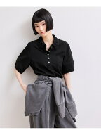 【WEB限定】・【サステナブル】メッシュ襟ポロシャツ ADAM ET ROPE' FEMME アダムエロペ トップス ポロシ…