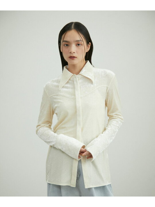 楽天市場】【SALE／40%OFF】クラッシュベロアシャツ ADAM ET ROPE 