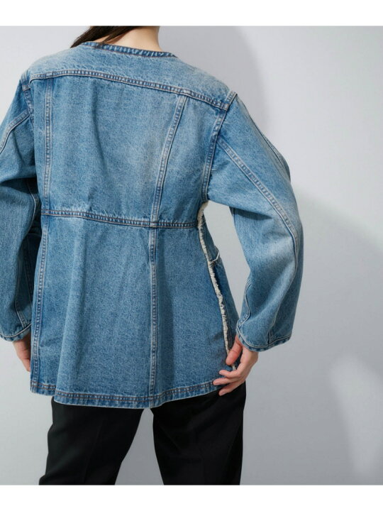 楽天市場】【サステナブル】デニムチュニックシェイプシャツ ADAM ET 
