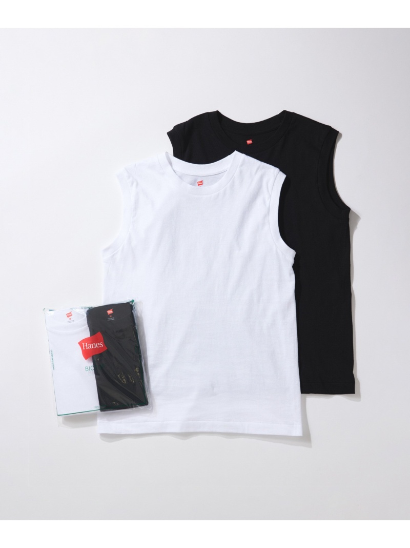 Sleeveless T-Shirts BIOTOP ORIGINAL アダムエロペ トップス カットソー・Tシャツ ブラック ベージュ ネイビー[Rakuten Fashion]