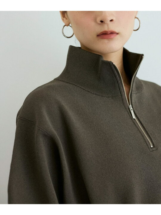 楽天市場】【SALE／40%OFF】【洗える】ハーフジップフォルムニット 