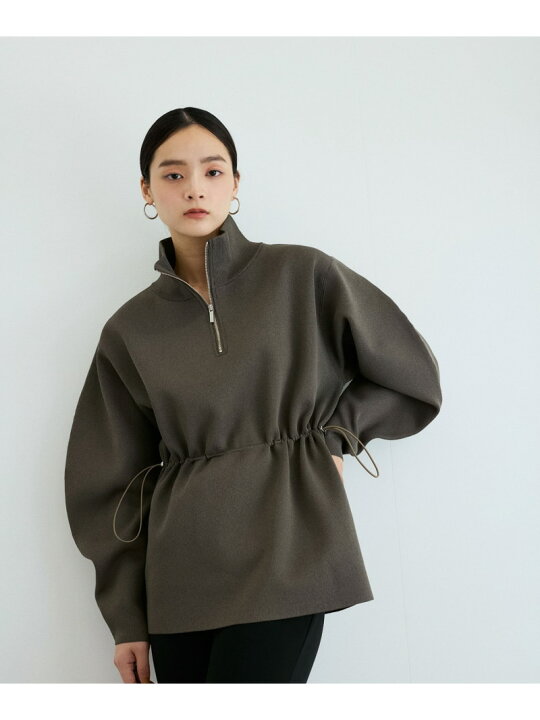 楽天市場】【SALE／40%OFF】【洗える】ハーフジップフォルムニット 