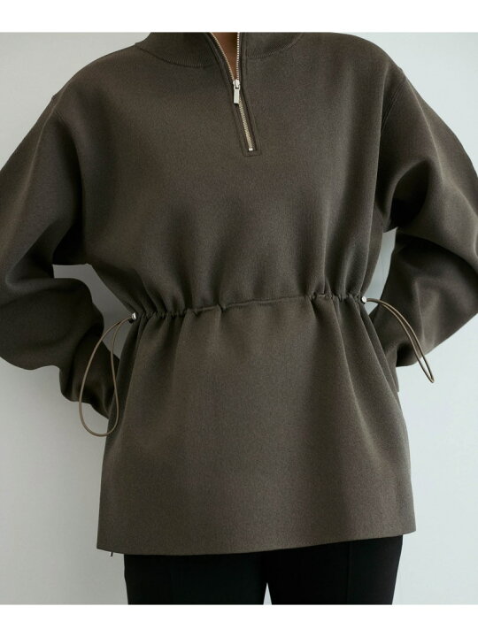 楽天市場】【SALE／40%OFF】【洗える】ハーフジップフォルムニット 