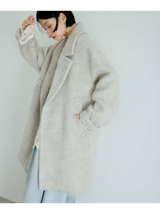 楽天市場】【SALE／30%OFF】ウェーブシャギーミドルコート ADAM ET 