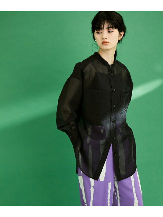 楽天市場】【SALE／20%OFF】＜追加＞バンドカラーシアーシャツ ADAM ET 
