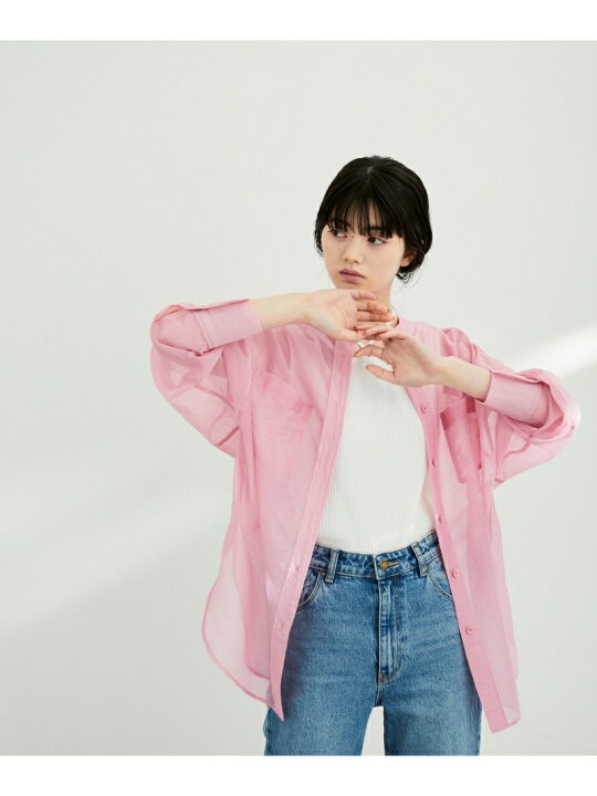 楽天市場】【SALE／20%OFF】＜追加＞バンドカラーシアーシャツ ADAM ET 