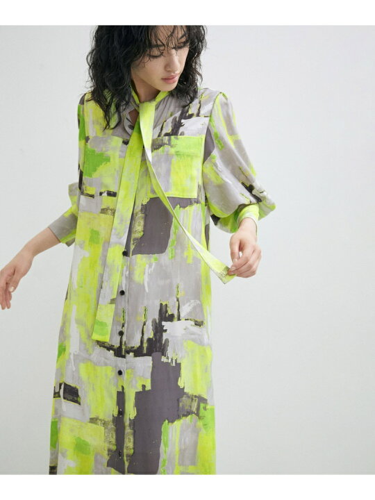 楽天市場】【SALE／30%OFF】ボリュームスリーブプリントワンピース 